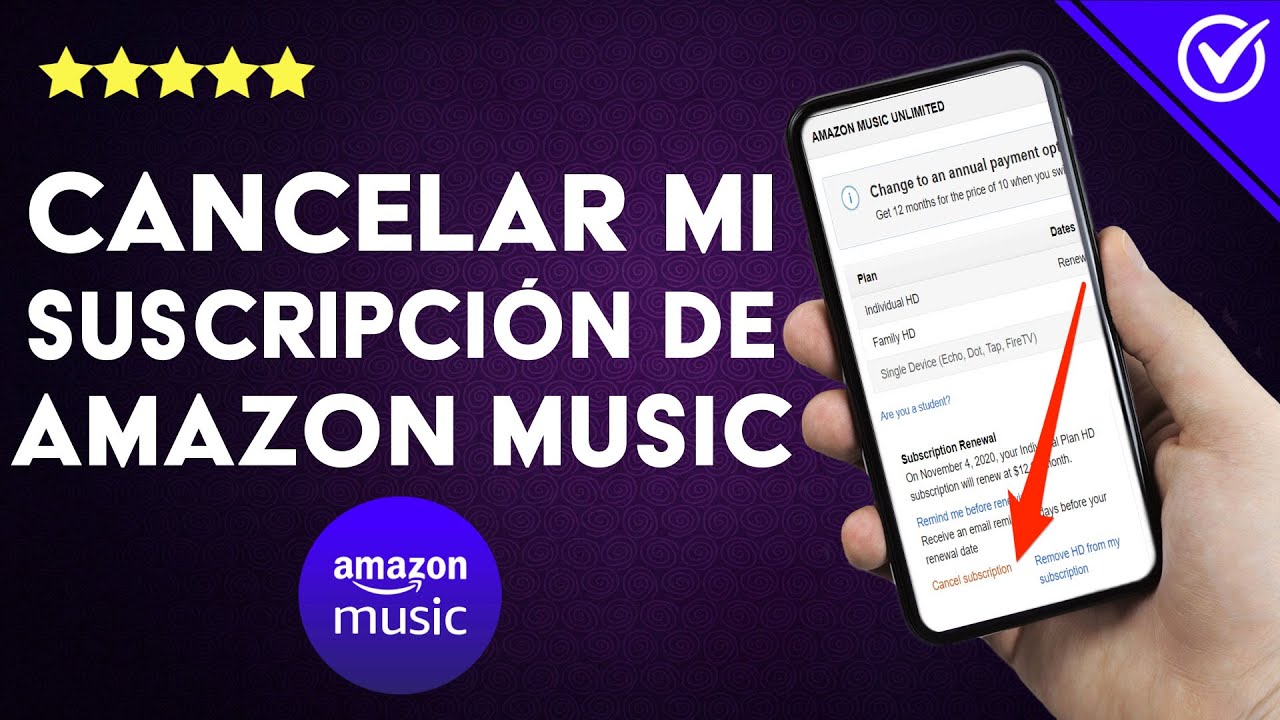 como cancelar mi suscripcion a amazon music