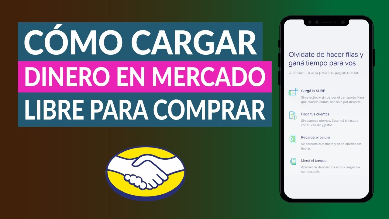 como recargar saldo con mercado libre de manera facil y rapida