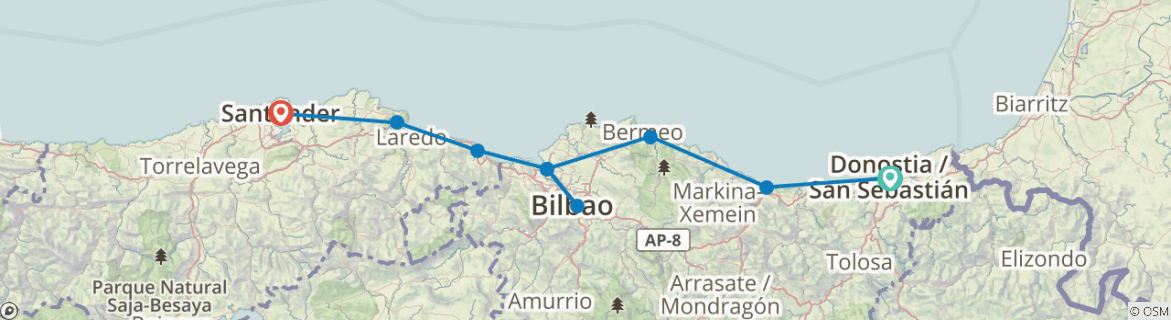 distancia entre santander y san sebastian la guia completa