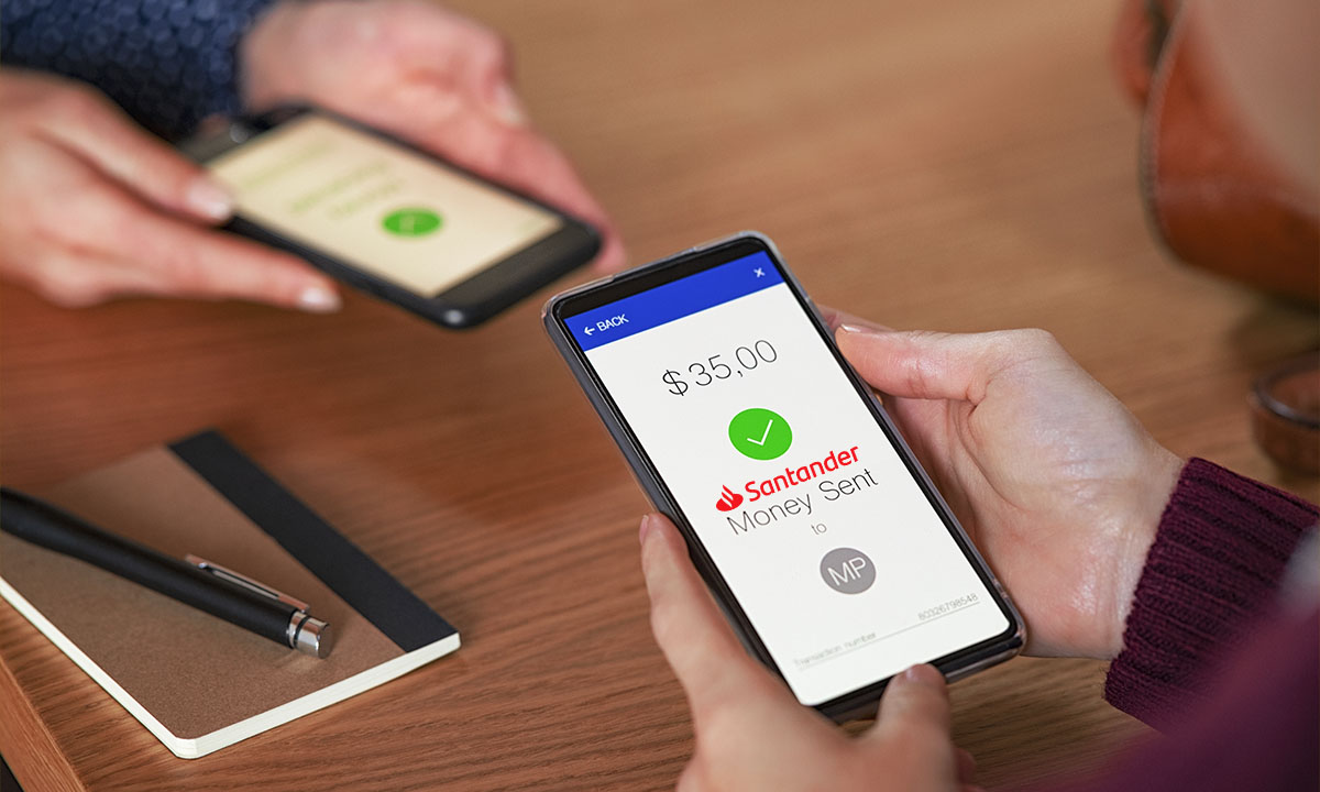 hacer transferencias de santander a otros bancos de forma segura